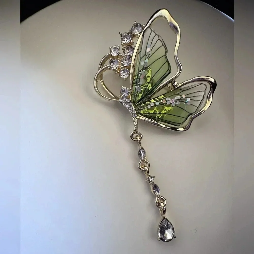 Luxury Gradient Butterfly Brooch